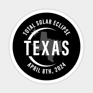 Texas Total Solar Eclipse April 8 2024 Path of Totality 2024 North America Magnet